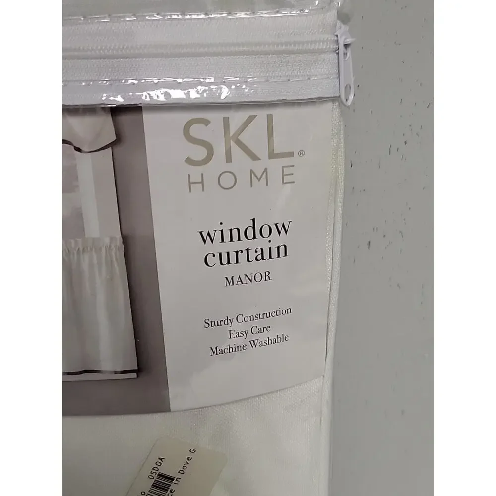 SKL Home Manor Window Tier Pair Curtain 58x13